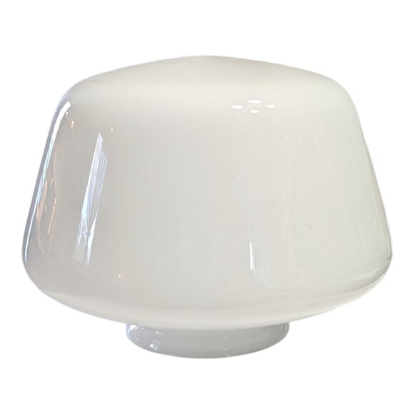 School House Light Globe White Milk Glass Ceiling Light Globe 8" Farmhouse VTG - Picture 1 of 8